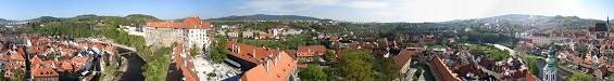 Czeski Krumlov, Czechy - Panorama 360 stopni