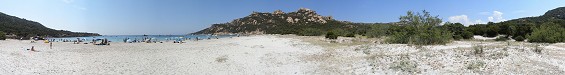 Roccapina Beach, France - Panorama 360 degree