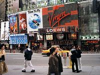 Sklepy i restauracje przy Time Square