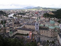 Salzburg - widok z Twierdzy Hohensazlburg
